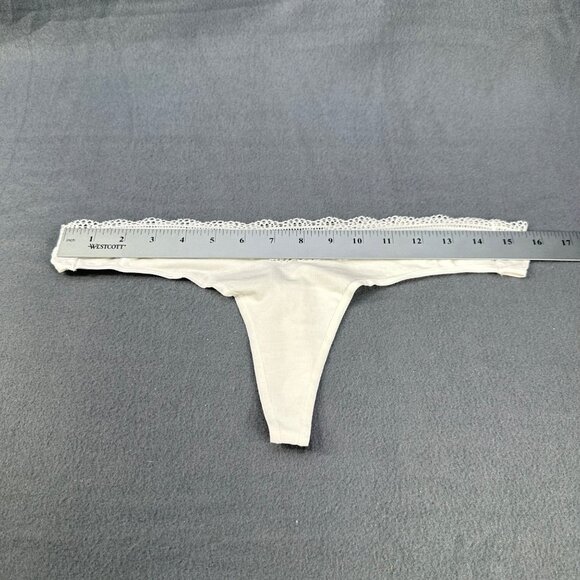 Tommy Hilfiger Women's Size Large Panty Thong Lace Waist White New Without Tags - Picture 4 of 6